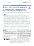 Knockout of the entire family of AITR genes in Arabidopsis leads to enhanced drought and salinity tolerance without fitness costs