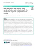 High-generation near-isogenic lines combined with multi-omics to study the mechanism of polima cytoplasmic male sterility