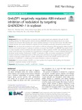 GmbZIP1 negatively regulates ABA-induced inhibition of nodulation by targeting GmENOD40–1 in soybean