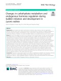Changes in carbohydrate metabolism and endogenous hormone regulation during bulblet initiation and development in Lycoris radiata