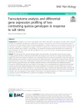 Transcriptome analysis and differential gene expression profiling of two contrasting quinoa genotypes in response to salt stress