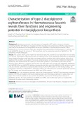 Characterization of type-2 diacylglycerol acyltransferases in Haematococcus lacustris reveals their functions and engineering potential in triacylglycerol biosynthesis