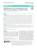 Identification of loci controlling mineral element concentration in soybean seeds