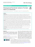 Structural and functional analysis of tomato sterol C22 desaturase