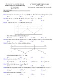 Đề thi thử tốt nghiệp THPT năm 2021 môn Toán có đáp án - Trường THPT Nguyễn Trường Tộ