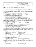 Đề thi thử tốt nghiệp THPT năm 2021 môn Vật lý lần 1 có đáp án - Trường THPT Đoàn Thượng