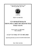 Tóm tắt luận văn Thạc sĩ Văn hóa học: Văn minh kênh rạch trong phát triển đô thị sinh thái ở Hậu Giang