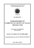 Tóm tắt luận văn Thạc sĩ Văn hóa học: Lễ hội Đình Hiệp Mỹ Xã Hiệp Mỹ Tây, huyện Cầu Ngang, tỉnh Trà Vinh