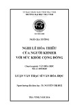 Luận văn Thạc sĩ Văn hóa học: Nghi lễ hỏa thiêu của người Khmer với sức khỏe cộng đồng