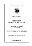 Tóm tắt luận văn Thạc sĩ Văn hóa học: Chiếc chiếu trong văn hóa Nam Bộ