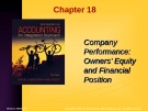 Lecture Introduction to Accounting: An integrated approach: Chapter 18 - Penne Ainsworth, Dan Deines