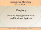 Lecture International marketing (15/e): Chapter 5 - Cateora, Gilly, Graham