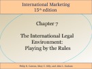 Lecture International marketing (15/e): Chapter 7 - Cateora, Gilly, Graham