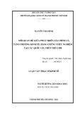 Luận văn Thạc sĩ Kinh tế: Mối quan hệ giữa phát triển tài chính và tăng trưởng kinh tế - Bằng chứng thực nghiệm tại các quốc gia trên thế giới