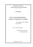 Luận văn Thạc sĩ Kinh tế: FDI và tăng trưởng kinh tế - Vai trò của thị trường tài chính