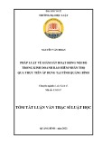 Tóm tắt Luận văn Thạc sĩ Luật Kinh tế: Pháp luật về giám sát hoạt động nội bộ trong kinh doanh bảo hiểm nhân thọ qua thực tiễn áp dụng tại Tỉnh Quảng Bình