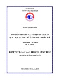 Tóm tắt Luận văn Thạc sĩ Kinh tế: Hợp đồng thương mại vô hiệu do giả tạo qua thực tiễn xét xử ở tỉnh Thừa Thiên Huế