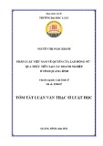 Tóm tắt Luận văn Thạc sĩ Luật Kinh tế: Pháp luật Việt Nam về quyền của lao động nữ  - qua thực tiễn tại các doanh nghiệp ở tỉnh Quảng Bình