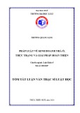 Tóm tắt Luận văn Thạc sĩ Luật Kinh tế: Pháp luật kinh doanh nhà ở, thực trạng và giải pháp hoàn thiện