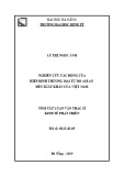 Tóm tắt Luận văn Thạc sĩ Kinh tế phát triển: Nghiên cứu tác động của hiệp định thương mại tự do ASEAN đến xuất khẩu của Việt Nam