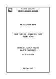 Tóm tắt Luận văn Thạc sĩ Kinh tế phát triển: Phát triển du lịch đường thủy tại Đà Nẵng