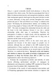 Summary the thesis pharmacology: Research on the real situation and solutions to improve the quality of activities of pharmacies and drugstores in Dong Nai Province from 2012 to 2014