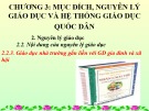 Bài giảng Chương 3: Mục đích, nguyên lý giáo dục và hệ thống giáo dục quốc dân