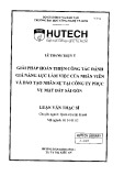 Luận văn Thạc sĩ Quản trị kinh doanh: Giải pháp hoàn thiện công tác đánh giá năng lực làm việc của nhân viên và đào tạo nhân sự tại Công ty phục vụ mặt đất Sài Gòn