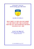 Luận văn Thạc sĩ Quản trị kinh doanh: Phát triển văn hóa doanh nghiệp của hệ thống siêu thị Co.opmart trên địa bàn thành phố Hồ Chí Minh giai đoạn 2015-2020