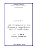 Luận văn Thạc sĩ Quản trị kinh doanh: Chiến lược kinh doanh của Tổng công ty ĐTPT & QLDA hạ tầng giao thông Cửu Long đến 2020