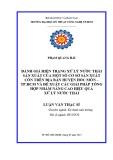 Luận văn Thạc sĩ Kỹ thuật môi trường: Đánh giá hiện trạng xử lý nước thải sản xuất của một số cơ sở sản xuất Cồn trên địa bàn huyện Hóc Môn, Tp.HCM - Đề xuất các giải pháp tổng hợp nhằm nâng cao hiệu quả quản lý môi trường và xử lý nước thải