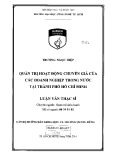 Luận văn Thạc sĩ Quản trị kinh doanh: Quản trị hoạt động chuyển giá của các doanh nghiệp trong nước tại thành phố Hồ Chí Minh