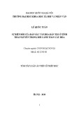 Tóm tắt Luận án Tiến sĩ Triết học: Sự biến đổi của bản sắc văn hóa dân tộc ở tỉnh Thái Nguyên trong bối cảnh toàn cầu hóa