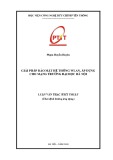 Luận văn Thạc sĩ Kỹ thuật: Giải pháp bảo mật hệ thống wlan, áp dụng cho mạng trường Đại học Hà Nội