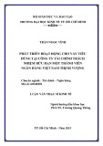 Luận văn Thạc sĩ Kinh tế: Phát triển hoạt động cho vay tiêu dùng tại Công ty Tài chính TNHH MTV Ngân hàng Việt Nam Thịnh Vượng