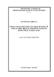 Luận văn Thạc sĩ Kinh tế: Nâng cao chất lượng dịch vụ tín dụng tại Ngân hàng thương mại cổ phần Á Châu (ACB)