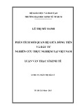 Luận văn Thạc sĩ Kinh tế: Phân tích dòng tiền và đầu tư - Nghiên cứu thực nghiệm tại Việt Nam