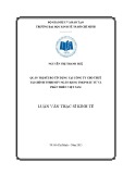 Luận văn Thạc sĩ Kinh tế: Quản trị rủi ro tín dụng tại công ty cho thuê tài chính TNHH MTV ngân hàng TMCP đầu tư và phát triển Việt Nam