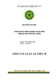 Tóm tắt Luận án Tiến sĩ: Phân bố đất nông nghiệp hộ gia đình trên địa bàn tỉnh Bắc Giang