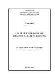 Luận án Tiến sĩ Khảo cổ học: Các di tích thời đại đá mới ở hai tỉnh Đắk Lắk và Đắk Nông