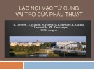 Bài giảng Lạc nội mạc tử cung vai trò của phẫu thuật