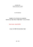 Tóm tắt luận văn Thạc sĩ Khoa học Giáo dục: Nghiên cứu sử dụng b–Learning trong dạy học phần “Điện học” Vật lí 9 THCS