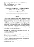 Comparison of the level of knowledge and skills of trainers and trainees applying cardiopulmonary resuscitation