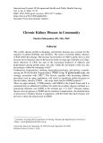 Chronic kidney disease in community