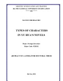 Abstract of aLiterature Doctoral Thesis: Types of the characters in Yu Hua's novels
