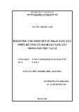 Luận án Tiến sĩ Khoa học giáo dục: Bồi dưỡng cho sinh viên sư phạm năng lực thiết kế công cụ đánh giá năng lực trong dạy học vật lí