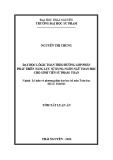 Tóm tắt Luận án Tiến sĩ Khoa học giáo dục: Dạy học Logic toán theo hướng góp phần phát triển năng lực sử dụng ngôn ngữ toán học cho sinh viên sư phạm Toán