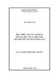 Luận án Tiến sĩ Khoa học giáo dục: Phát triển năng lực đánh giá kết quả học tập của học sinh cho sinh viên ngành sư phạm Toán