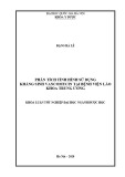 Khóa luận tốt nghiệp đại học ngành Dược học: Phân tích tình hình sử dụng kháng sinh vancomycin tại bệnh viện Lão khoa Trung ương