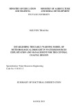 Summary of doctoral dissertation: Establishing the early warning model of meteorological drought in water resources exploitation and management for the central coastal region